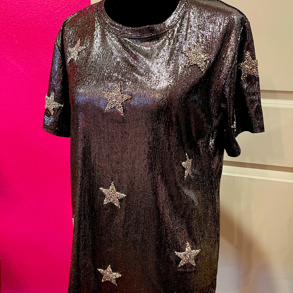 Sequin Star Silver Top - image 2